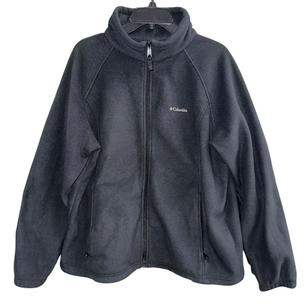 Columbia Women's Black Benton Springs™ Full Zip Fleece Jacket Size 2X - Picture 2 of 7